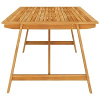 Vidaxl Patio Dining Table 81.1X39.4X29.1 Solid Acacia Wood