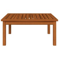 Vidaxl Patio Lounge Table 24.8X24.8X11.8 Solid Acacia Wood