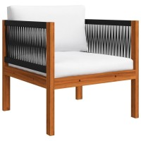 Vidaxl Patio Chair With Cushion Solid Acacia Wood