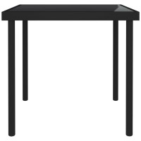 vidaXL Patio Dining Table Black 31.5