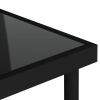 vidaXL Patio Dining Table Black 31.5