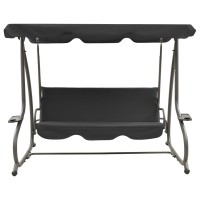 Vidaxl Outdoor Swing Bench With Canopy Anthracite