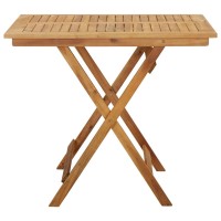 Vidaxl Folding Patio Table 35.4X35.4X29.5 Solid Acacia Wood