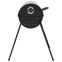 vidaXL Barrel Grill with 2 Cooking Grids Black 31.5