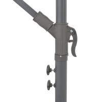 vidaXL Cantilever Umbrella with Aluminum Pole Terracotta 118.1