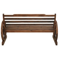 Vidaxl Patio Bench 55.9 Solid Firwood