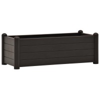 vidaXL Garden Raised Bed PP Anthracite 39.4