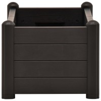 vidaXL Garden Raised Bed PP Anthracite 39.4