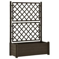 vidaXL Garden Planter with Trellis 39.4