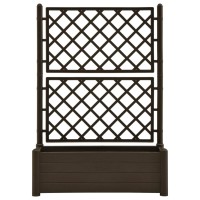 vidaXL Garden Planter with Trellis 39.4