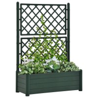 vidaXL Garden Planter with Trellis 39.4