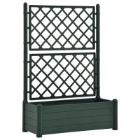 vidaXL Garden Planter with Trellis 39.4