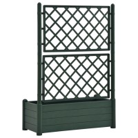 vidaXL Garden Planter with Trellis 39.4