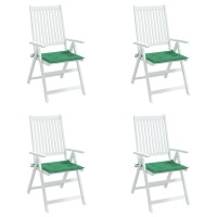 vidaXL Garden Chair Cushions 4 pcs Green 19.7