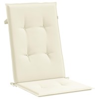vidaXL Garden Highback Chair Cushions 6 pcs Cream 47.2