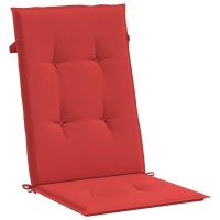 vidaXL Garden Highback Chair Cushions 6 pcs Red 47.2
