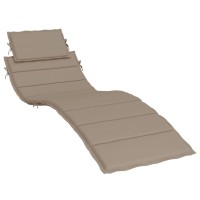 vidaXL Sun Lounger Cushion Taupe 73.2