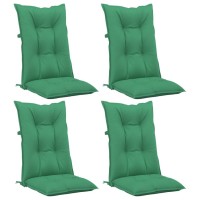 vidaXL Garden Highback Chair Cushions 4 pcs Green 47.2