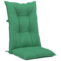 vidaXL Garden Highback Chair Cushions 4 pcs Green 47.2