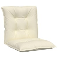 vidaXL Garden Lowback Chair Cushions 2 pcs Cream 39.4