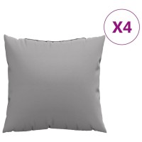 vidaXL Throw Pillows 4 pcs Gray 15.7