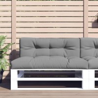 vidaXL Pallet Cushion Gray 47.2