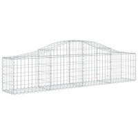 vidaXL Arched Gabion Baskets 9 pcs 78.7