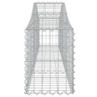 vidaXL Arched Gabion Baskets 9 pcs 78.7