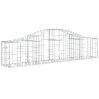 vidaXL Arched Gabion Baskets 11 pcs 78.7