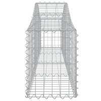 vidaXL Arched Gabion Baskets 11 pcs 78.7