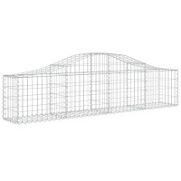 vidaXL Arched Gabion Baskets 14 pcs 78.7