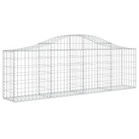 vidaXL Arched Gabion Baskets 2 pcs 78.7