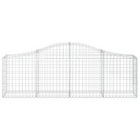 vidaXL Arched Gabion Baskets 2 pcs 78.7