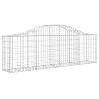 vidaXL Arched Gabion Baskets 11 pcs 78.7