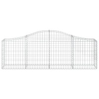 vidaXL Arched Gabion Baskets 11 pcs 78.7