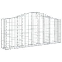 vidaXL Arched Gabion Baskets 4 pcs 78.7