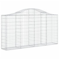 vidaXL Arched Gabion Baskets 4 pcs 78.7