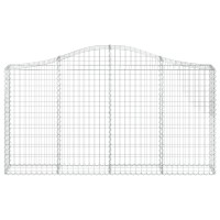 vidaXL Arched Gabion Baskets 4 pcs 78.7