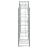 vidaXL Arched Gabion Baskets 4 pcs 78.7