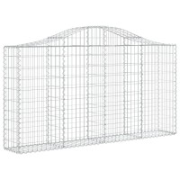 vidaXL Arched Gabion Baskets 11 pcs 78.7