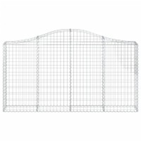 vidaXL Arched Gabion Baskets 11 pcs 78.7