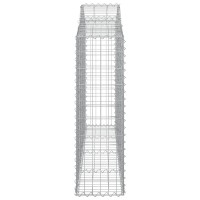 vidaXL Arched Gabion Baskets 11 pcs 78.7