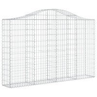 vidaXL Arched Gabion Baskets 4 pcs 78.7