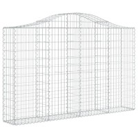 vidaXL Arched Gabion Baskets 15 pcs 78.7