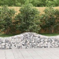 vidaXL Arched Gabion Baskets 2 pcs 78.7