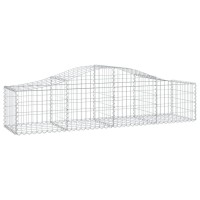 vidaXL Arched Gabion Baskets 2 pcs 78.7