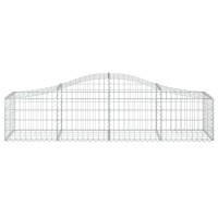 vidaXL Arched Gabion Baskets 2 pcs 78.7