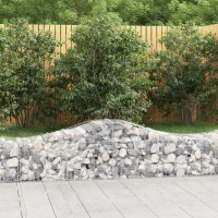 vidaXL Arched Gabion Baskets 3 pcs 78.7