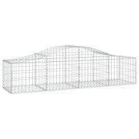 vidaXL Arched Gabion Baskets 7 pcs 78.7