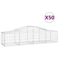 vidaXL Arched Gabion Baskets 50 pcs 78.7